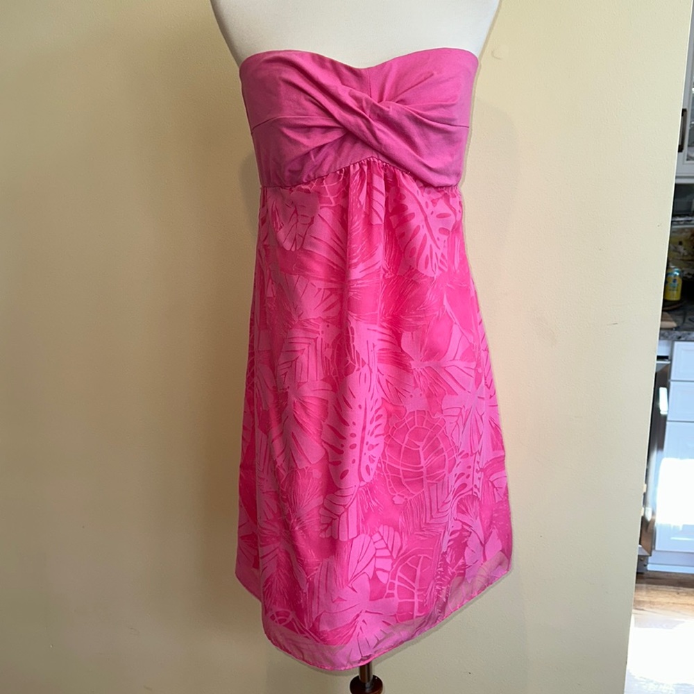 Lilly Pulitzer pull on pink dress